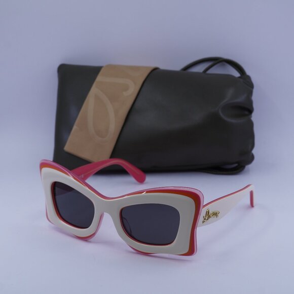 Loewe Accessories - Loewe LW40140U 59A Cat Eye Sunglasses – Ivory\Smoke